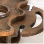 Винный столик деревянный "Premium 4" эбеновое дерево 45х25х20 см